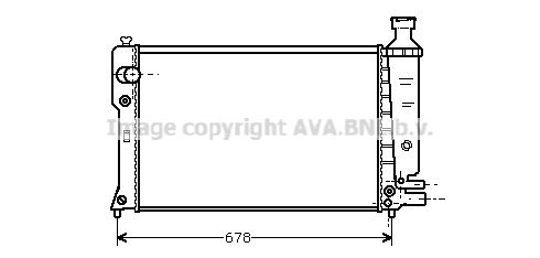 AVA QUALITY COOLING Радиатор, охлаждение двигателя PEA2097